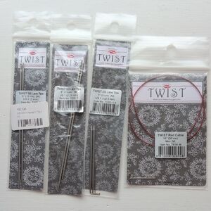 ChiaoGoo Twist Red Cable and Needle Tips Set